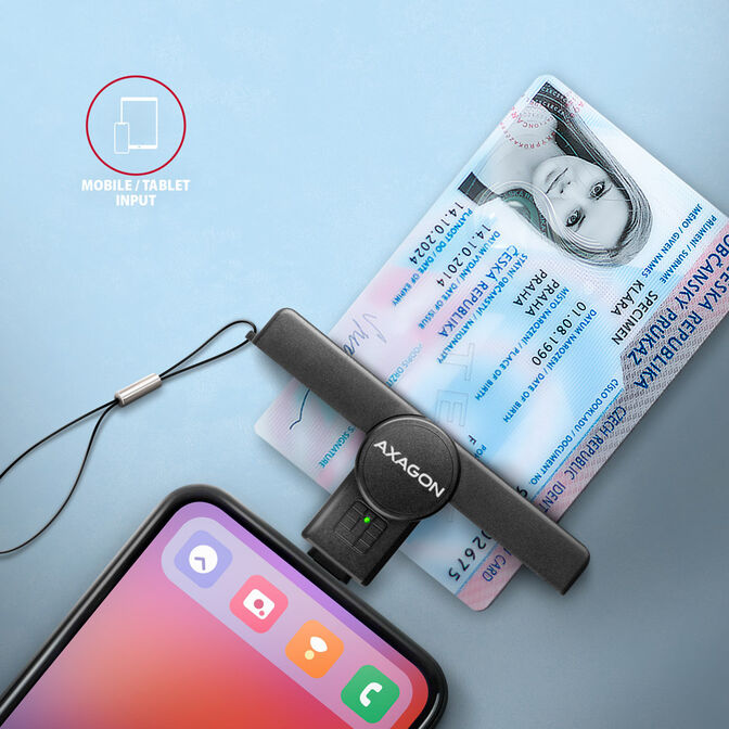 Leitor cart&atilde;o cidad&atilde;o PoketReader CRE-SMPC USB-C image number 1
