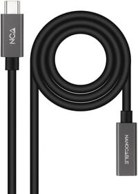 Cabo USB 3.2 Gen2x2 Nanocable 4K/60Hz USB-C M/F 2 M