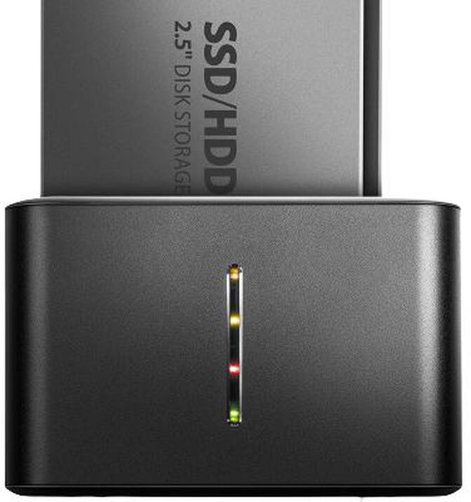 Mini Dual Dock AXAGON ADSA-D25 USB 3.2 Gen 1 - 2x SATA 6G 2.5" SSD/HDD image number 2