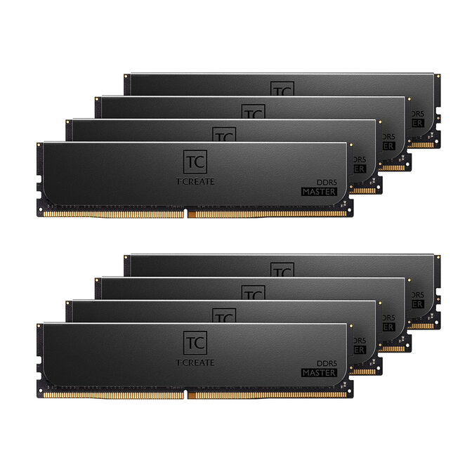 Team Group Kit 128GB (8 x 16GB) DDR5 RDIMM 6000MHz T-Create Master Preto CL32 image number 0