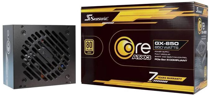 Fonte Modular Seasonic Core GX-850W V2 80+ Gold ATX 3.1 image number 6