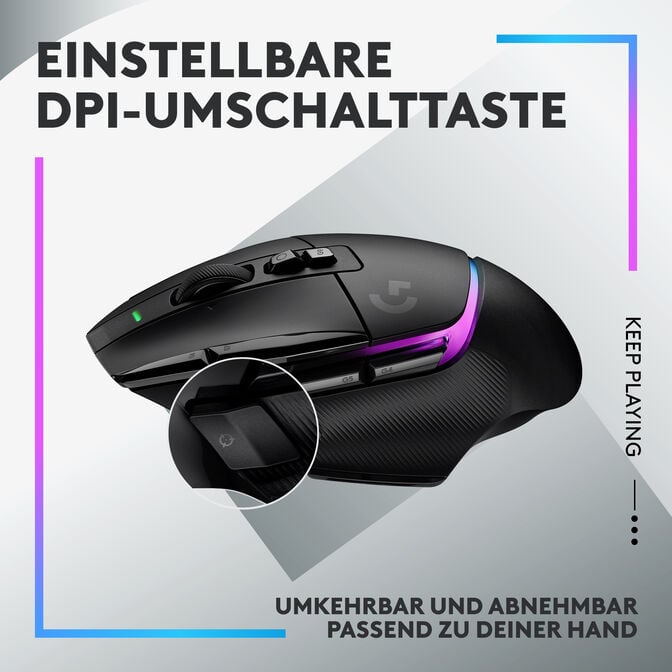 Rato Logitech G502 X Plus RGB 25600DPI Lightspeed Wireless Preto (910-006162) image number 10
