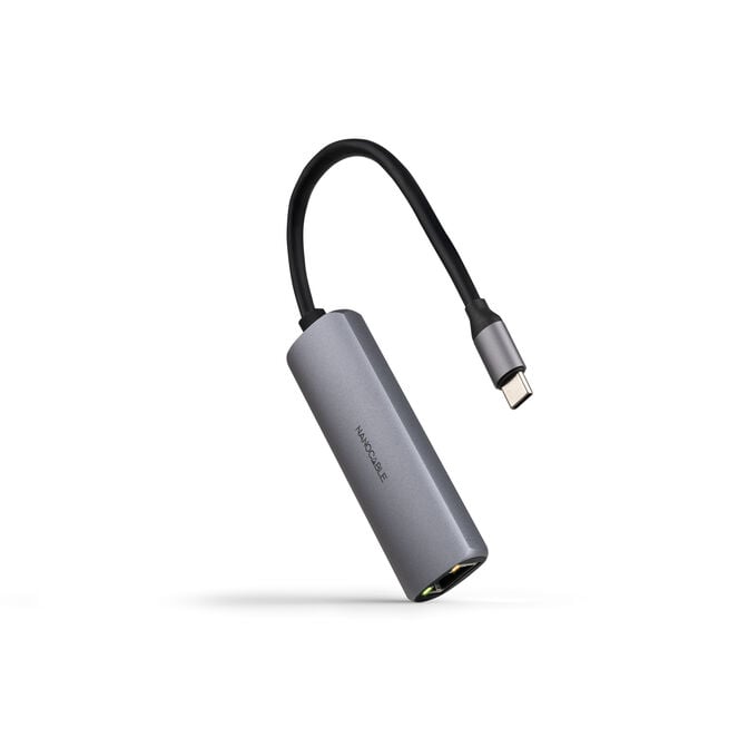 Hub Conversor Nanocable USB-C A RJ45, PD 100W, USB-C/M, 18 CM image number 0