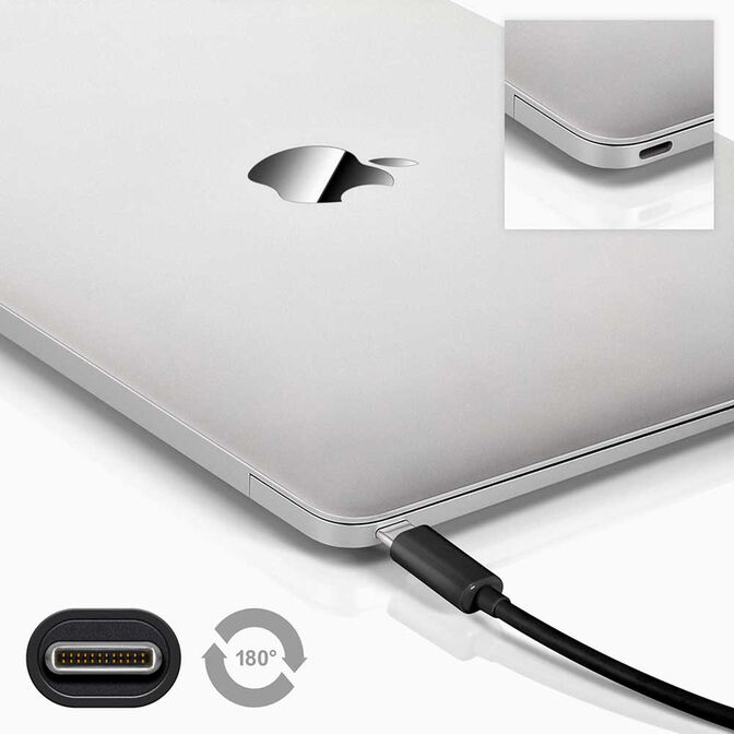 Cabo USB 3.1 Gen1 5Gbps 3A, USB-C/M-A/M, preto, AWG28, 3.0 M image number 2