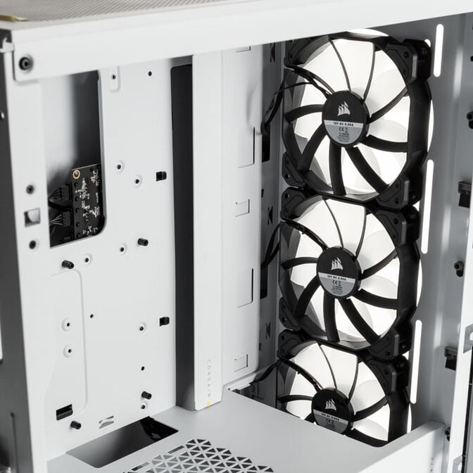 Caixa E-ATX Corsair iCUE 4000X RGB Branco Vidro Temperado image number 8