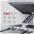 Suporte para port&aacute;teis 10" - 16" AXAGON HMC-STND c/ HUB 5Gbps, 3x USB-A, HDMI 4K/60Hz, GLAN, PD 100W, USB-C input image number null