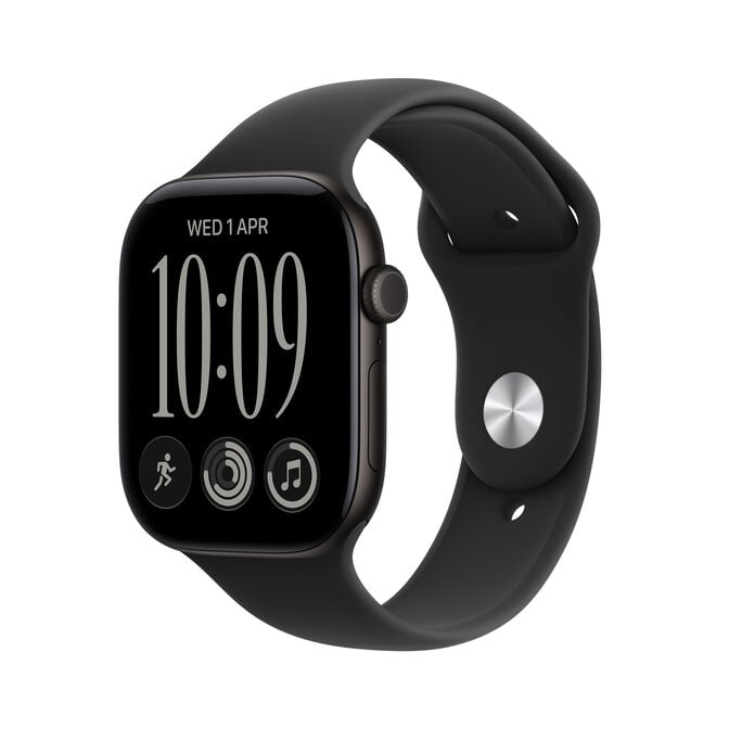 Smartwatch Apple Watch Series 12 GPS 46mm Black Aluminium Case with Black Sport Band - S/M image number 0