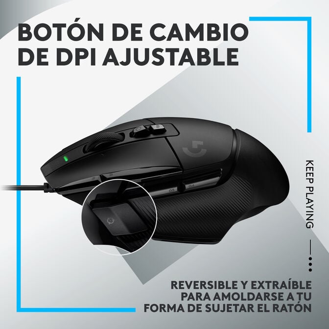 Rato Logitech G502 X Hero 25600DPI Preto image number 7