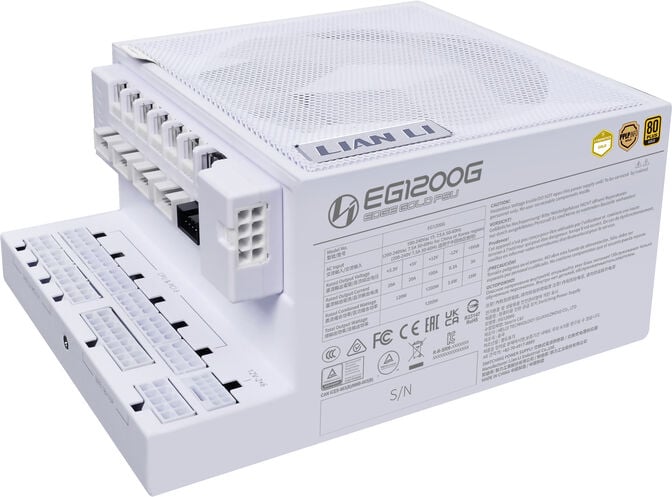Fonte Modular Lian Li Edge 1200W 80+ Gold Branco image number 0