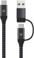 Cabo de Carregamento Ewent EW9918 USB-C 2 em 1 image number null