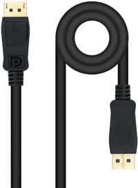 Cabo DisplayPort 1.4 Nanocable DP M/M 5 M Preto
