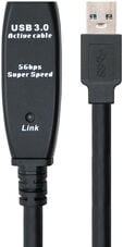 Cabo USB 3.0 Nanocable Extens&atilde;o USB-A M/F 15 M Preto image number null