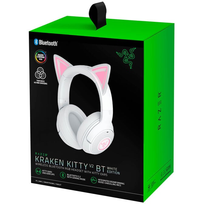 Headset Razer Kraken Kitty V2 BT Wireless/Bluetooth Branco image number 8